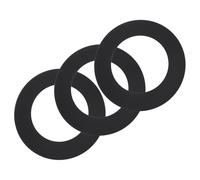 sourcing map 3 Pack Goof Rings for 4" Recessed Lights, 4.25" ID 6.8" OD Steel Flat Goof Trim Ring Can Light Cover Plate Flush Mount Can Converter for Ceiling Wall Hole Decorative, Matte Black