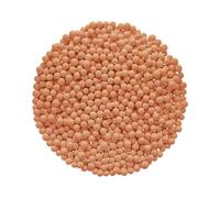 sourcing map 3 Packs Replacement Shower Head Bead 3-4mm Shower Filter Beads Replacement Mineral Stone Bead for Water Softener Filtration Shower Head, Red Orange