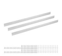 sourcing map 3 Pair French Cleat Picture Hanger, 30 Inch Aluminum Z Hanger Heavy Duty Z Bar Clips Interlocking Wall Mounting Bracket Hanger Kit for Hanging Mirror Picture Shelf