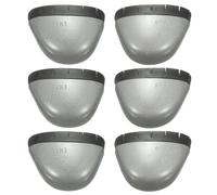 sourcing map 3 Pair Metal Foot Guard Toe Cover for Work Shoes US Size Male 8.5/Female10 Safety Shoe Caps with Rubber for Men and Women Factory Workplace Protection, Gray