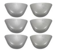 sourcing map 3 Pair Metal Foot Guard Toe Cover for Work Shoes US Size Male 8.5/Female10 Safety Shoe Caps without Rubber for Men and Women Factory Workplace Protection, Gray