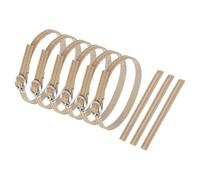 sourcing map 3 Pair Replacement Ankle Strap for Heels Detachable Shoe Straps PU Leather Shoe Band, Matte Nude