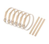 sourcing map 3 Pair Replacement Ankle Strap for Heels Detachable Shoe Straps PU Leather Shoe Band, Piano Apricot