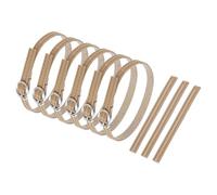 sourcing map 3 Pair Replacement Ankle Strap for Heels Detachable Shoe Straps PU Leather Shoe Band, Piano Khaki