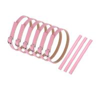 sourcing map 3 Pair Replacement Ankle Strap for Heels Detachable Shoe Straps PU Leather Shoe Band, Piano Nude Pink