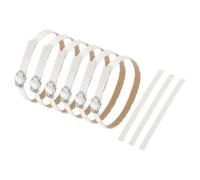 sourcing map 3 Pair Replacement Ankle Strap for Heels Detachable Shoe Straps PU Leather Shoe Band, Silk White