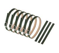 sourcing map 3 Pair Replacement Ankle Strap for Heels Detachable Shoe Straps PU Leather Shoe Band, Suede Dark Green