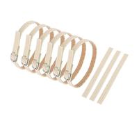 sourcing map 3 Pair Replacement Ankle Strap for Heels Detachable Shoe Straps PU Leather Shoe Band, Suede Camel