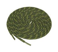 sourcing map 3 Pairs Core Non-Slip Wear-Resistant Round Boot Laces Shoelaces for Hiking Walking Outdoor Shoes Army Green Yellow 140cm / 55.11"