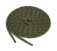 sourcing map 3 Pairs Core Non-Slip Wear-Resistant Round Boot Laces Shoelaces for Hiking Walking Outdoor Shoes Army Green Brown 140cm / 55.11"