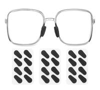 sourcing map 3 Pairs Eyeglass Nose Pads Soft Foam Anti Slip Glass Nose Pads Adjustable Non-Slip 1.5mm Self-Adhesive Water Drop Glasses Nose Pads for Plastic Frames Glasses Sunglasses, Black