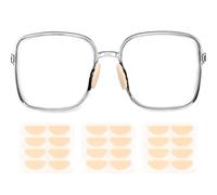 sourcing map 3 Pairs Eyeglass Nose Pads Soft Foam Anti Slip Glass Nose Pads Adjustable Non-Slip 1.5mm Self-Adhesive D-shaped Glasses Nose Pads for Plastic Frames Glasses, Skin Color