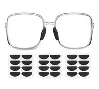 sourcing map 3 Pairs Eyeglass Nose Pads Soft Foam Anti Slip Glass Nose Pads Adjustable Non-Slip 1mm Self-Adhesive D-shaped Glasses Nose Pads for Plastic Frames Glasses Sunglasses, Black