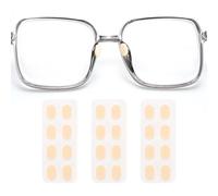 sourcing map 3 Pairs Eyeglass Nose Pads Soft Foam Anti Slip Glass Nose Pads Adjustable Non-Slip 1mm Self-Adhesive Oval Glasses Nose Pads for Plastic Frames Glasses, Skin Color