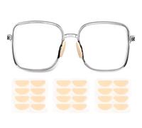 sourcing map 3 Pairs Eyeglass Nose Pads Soft Foam Anti Slip Glass Nose Pads Adjustable Non-Slip 1mm Self-Adhesive D-shaped Glasses Nose Pads for Plastic Frames Glasses, Skin Color
