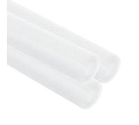 sourcing map 3 Pcs 0.59 Inch 3.3 Feet Pipe Insulation Foam Tube, Hollow Tube Covers for Outdoor Winter Freeze Protection Hot Cold Water Pipe, White OD 1.18"
