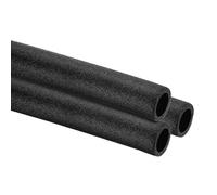sourcing map 3 Pcs 0.98 Inch 3.3 Feet Pipe Insulation Foam Tube, Hollow Tube Covers for Outdoor Winter Freeze Protection Hot Cold Water Pipe, Black OD 1.38"