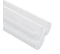 sourcing map 3 Pcs 0.99 Inch 3.3 Feet Pipe Insulation Foam Tube, Hollow Tube Covers for Outdoor Winter Freeze Protection Hot Cold Water Pipe, White OD 1.77"