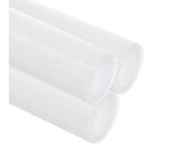 sourcing map 3 Pcs 1.38 Inch 3.3 Feet Pipe Insulation Foam Tube, Hollow Tube Covers for Outdoor Winter Freeze Protection Hot Cold Water Pipe, White OD 1.77"