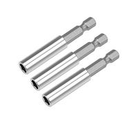 sourcing map 3 Pcs 1/4 Inch Hex Shank by 2.36 Inch Magnetic Bit Holder Extension, Quick Release Screwdriver Drill Bit Power Tool