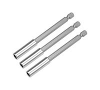 sourcing map 3 Pcs 1/4 Inch Hex Shank by 4 Inch Magnetic Bit Holder Extension, Quick Release Screwdriver Drill Bit Power Tool