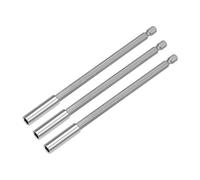 sourcing map 3 Pcs 1/4 Inch Hex Shank by 6 Inch Magnetic Bit Holder Extension, Quick Release Screwdriver Drill Bit Power Tool