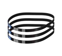 sourcing map 3 Pcs 320J8 PJ V-Ribbed Belt 8 Ribs 32" Length x 0.74" Width x 0.14" Height, EPDM Rubber Poly V Belt, Multi Wedge Micro V Belt