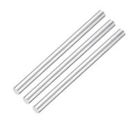sourcing map 3 Pcs 6061 T651 Aluminum Rod, 0.39" Diameter 6" Length Solid Round Aluminum Bars, Extruded Lathe Bar Stock for Industrial DIY Craft, Silver Tone