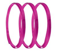 sourcing map 3 Pcs Bamboo Strips for Weaving, 10 Ft x 0.6" Strips for Craft Smooth Surface Flat Cane Webbing Basket Weaving Strips for DIY Craft Rattan Cane Basket Wicker Weaving (Rose)