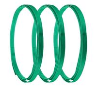 sourcing map 3 Pcs Bamboo Strips for Weaving, 10 Ft x 0.6" Strips for Craft Smooth Surface Flat Cane Webbing Basket Weaving Strips for DIY Craft Rattan Cane Basket Wicker Weaving (Green)