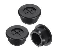 sourcing map 3 Pcs Cable Cord Grommet, 13/16" Inch (20mm) Desk Grommet Flexible Rubber Grommets Wire Hole Cover Pass Through for Office Computer Desk Wire Organizer, Black