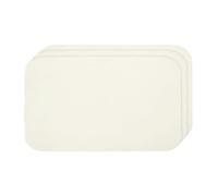 sourcing map 3 Pcs Chamois Cloth for Car 40cm x 65cm Square Natural Shammy Car Drying Towel Superb Absorbent Drying Cleaning Cloth for Glass Paint Care Mirrors Windows, White