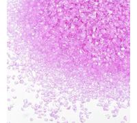sourcing map 3 Pcs Crushed Glass for Resin Art, 50g Irregular Metallic Chunky Chips Small Broken Crushed Glass Glitter Pieces for Crafts DIY Vase Filler Jewelry Making Decor, Purple