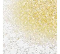 sourcing map 3 Pcs Crushed Glass for Resin Art, 50g Irregular Metallic Chunky Chips Small Broken Crushed Glass Glitter Pieces for Crafts DIY Vase Filler Jewelry Making Decor, Yellow