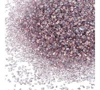 sourcing map 3 Pcs Crushed Glass for Resin Art, 50g Irregular Metallic Chunky Chips Small Broken Crushed Glass Glitter Pieces for Crafts DIY Vase Filler Jewelry Making Decor, Light Purple