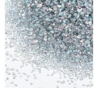 sourcing map 3 Pcs Crushed Glass for Resin Art, 50g Irregular Metallic Chunky Chips Small Broken Crushed Glass Glitter Pieces for Crafts DIY Vase Filler Jewelry Making Decor, Gray