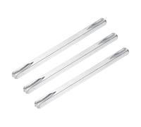 sourcing map 3 Pcs Door Knob Spindle, 140mm Long Spare Door Handle Spindle Bar, Square Doors Handle Parts Lock Replacement Part for Furniture Assembly, DIY Projects, Silver Tone