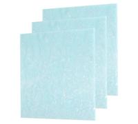 sourcing map 3 Pcs Glitter Pearl Acrylic Sheet,12" x 12" x 1/8" Pearlescent Cast Pmma Plastic Sheets Extruded Translucent Blanks for DIY Art Crafting Laser Cutting & Engraving,Light Blue