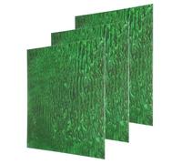 sourcing map 3 Pcs Glitter Pearl Acrylic Sheet,12" x 12" x 1/8" Pearlescent Cast Pmma Plastic Sheets Extruded Translucent Blanks for DIY Art Crafting Laser Cutting & Engraving,Green