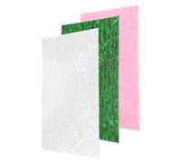 sourcing map 3 Pcs Glitter Pearl Acrylic Sheet,12" x 8" x 1/8" Pearlescent Cast Pmma Plastic Sheets Blanks for DIY Art Crafting Laser Cutting & Engraving,Pink/White/Green