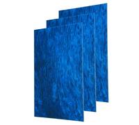 sourcing map 3 Pcs Glitter Pearl Acrylic Sheet,12" x 8" x 1/8" Pearlescent Cast Pmma Plastic Sheets Extruded Translucent Blanks for DIY Art Crafting Laser Cutting & Engraving,Dark Blue