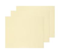 sourcing map 3 Pcs Heat Transfer Vinyl Roll, 12" x 10" HTV Iron on Vinyl PU HTV Sheets for t Shirts Sports Clothing Garments Heat Press Machine, Cream Yellow