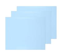 sourcing map 3 Pcs Heat Transfer Vinyl Roll, 12" x 10" HTV Iron on Vinyl PU HTV Sheets for t Shirts Sports Clothing Garments Heat Press Machine, Light Blue