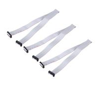 sourcing map 3 Pcs IDC Flat Ribbon Cable, 2.54mm Pitch 22mm Width 50cm Long 18 Pin FC to FC Flat Ribbon Connector Jumper Wire for PC, LED Displays