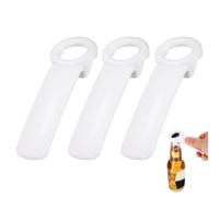 sourcing map 3 Pcs Jar Key Lid Opener, Plastic Jar Lid Opener Easy Grip Multifunctional Durable Can Open Tool for Elderly Seniors Women Weak Hands Easy-use by Anyone, White