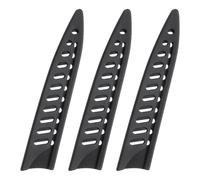 sourcing map 3 Pcs Knife Cover Sleeves, 5.3" x 1" PP Knives Edge Guard Blade Protector Universal Knife Sheath for Home Kitchen, Black