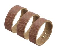 sourcing map 3 Pcs Leather Belt Loop Keeper for 1.26 Inch Wide Belt, Belt Strap Ring, Belt Band Replacement Strap Holder Belt Accessories for Ratchet Belts Dress Belts, Brown, 3.74x0.39inch