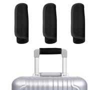 sourcing map 3 Pcs Luggage Handle Wrap for Suitcase, Neoprene Handbag Grip Cover Protector Luggage Identifiers Suitcase Handle Wraps for Luggage Shopping Bag Travel Bags, Black