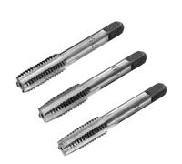 sourcing map 3 Pcs M10 x 1.5mm Metric Taper Plug Bottoming Taps Screw Thread Hand Tap Set Tapping Threading Machinist Repair DIY Tools