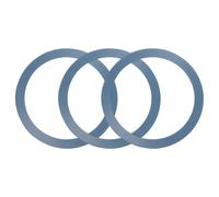 sourcing map 3 Pcs Magnetic Adapter Ring, Universal Magnetic Wireless Charger Conversion Kit Adhesive Sticker Ring for Phone Case, Blue